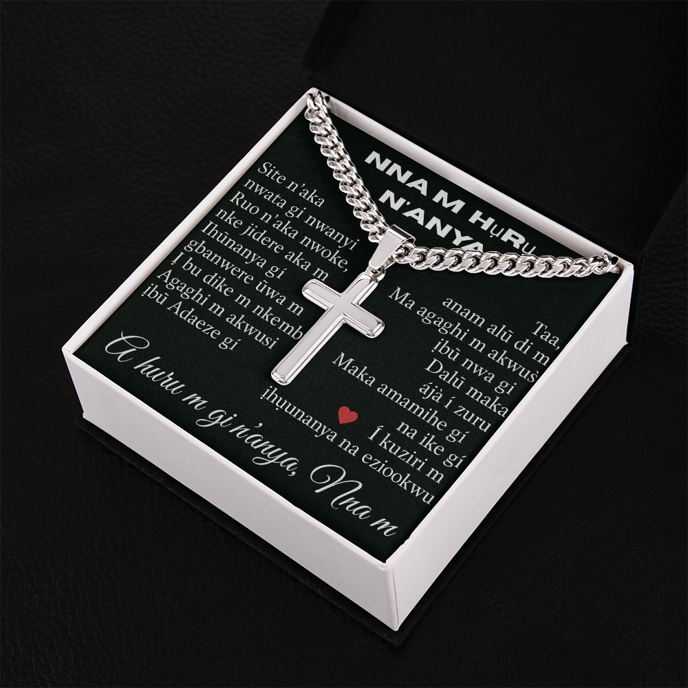 Patapata# Cuban Link Chain With Artisan Cross (AF)!!!