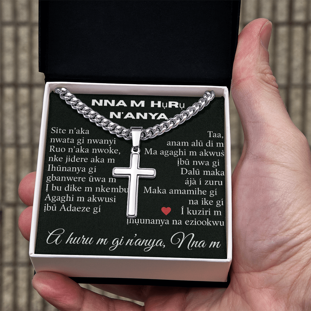 Patapata# Cuban Link Chain With Artisan Cross (AF)!!!