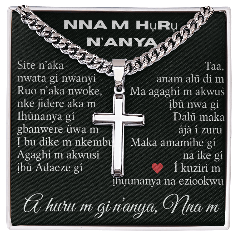 Patapata# Cuban Link Chain With Artisan Cross (AF)!!!