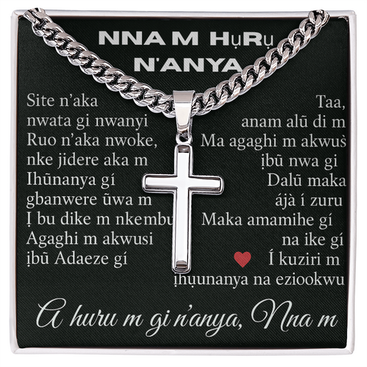 Patapata# Cuban Link Chain With Artisan Cross (AF)!!!