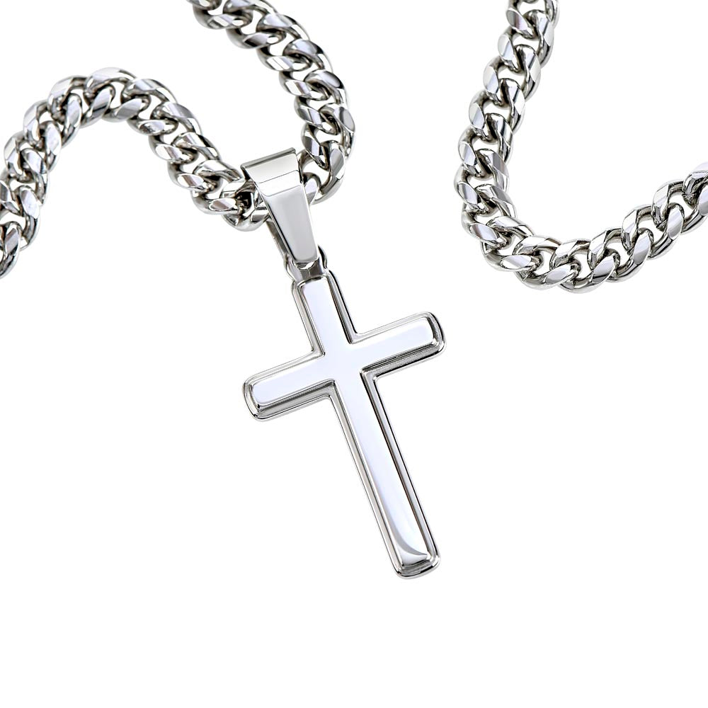 Patapata# Cuban Link Chain With Artisan Cross (AF)!!!