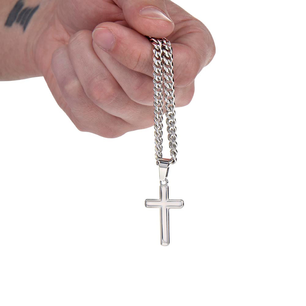 Patapata# Cuban Link Chain With Artisan Cross (AF)!!!