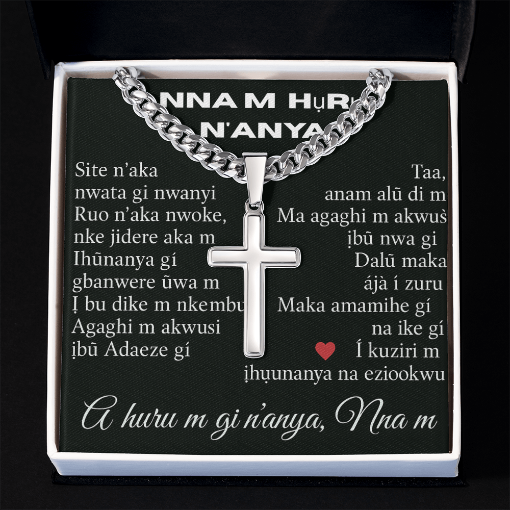 Patapata# Cuban Link Chain With Artisan Cross (AF)!!!