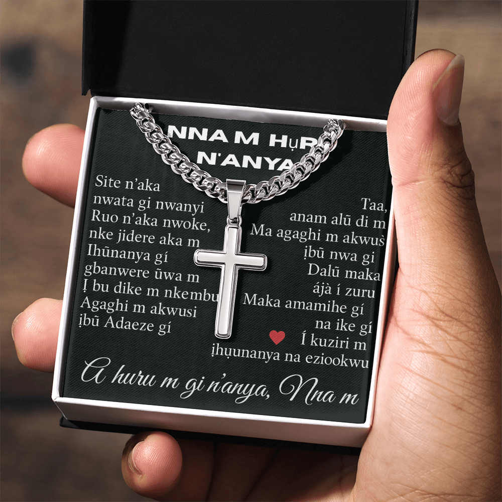 Patapata# Cuban Link Chain With Artisan Cross (AF)!!!
