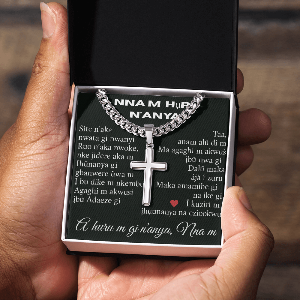 Patapata# Cuban Link Chain With Artisan Cross (AF)!!!