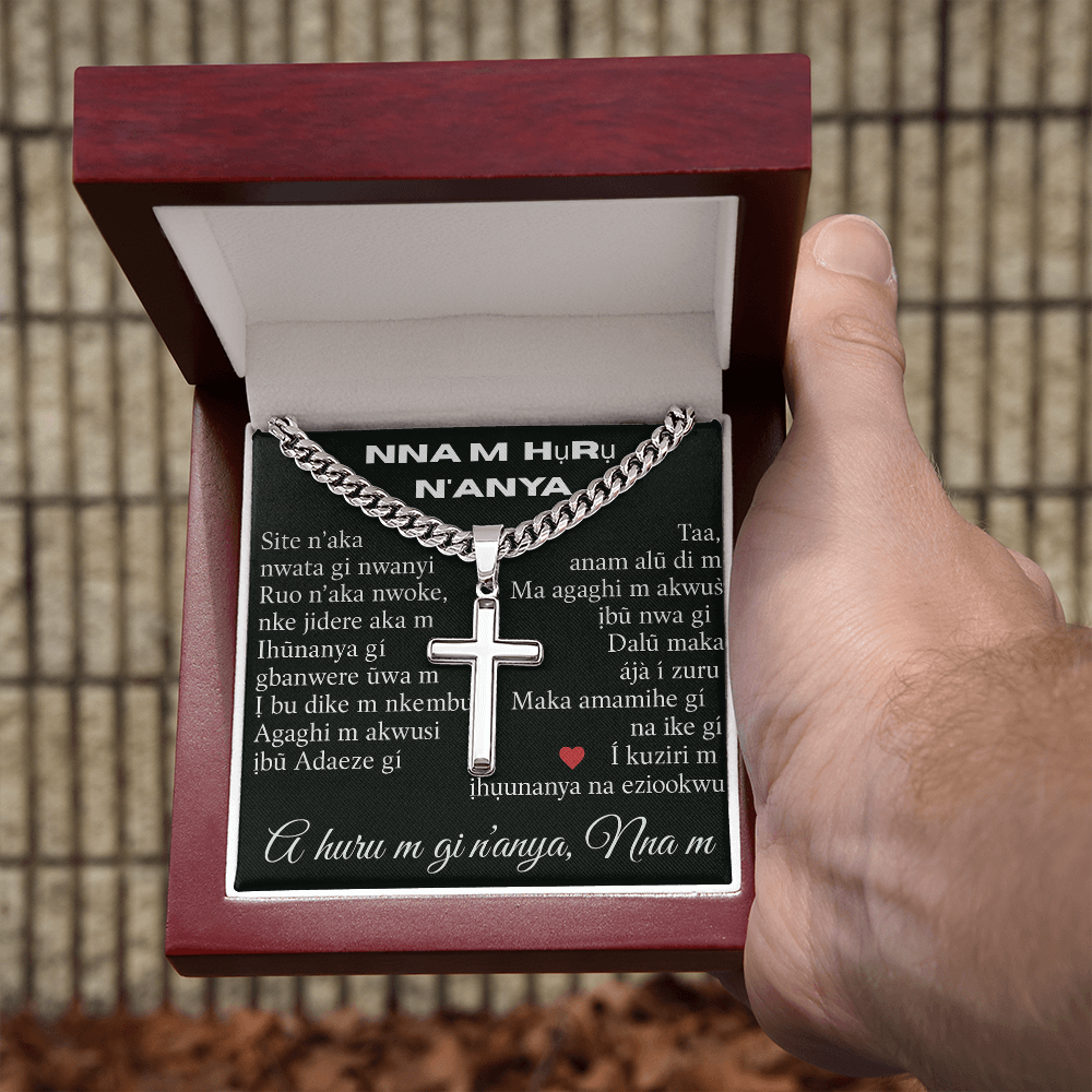 Patapata# Cuban Link Chain With Artisan Cross (AF)!!!