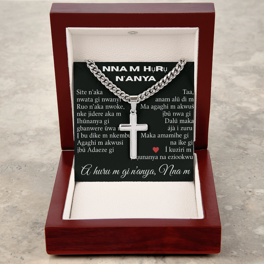 Patapata# Cuban Link Chain With Artisan Cross (AF)!!!