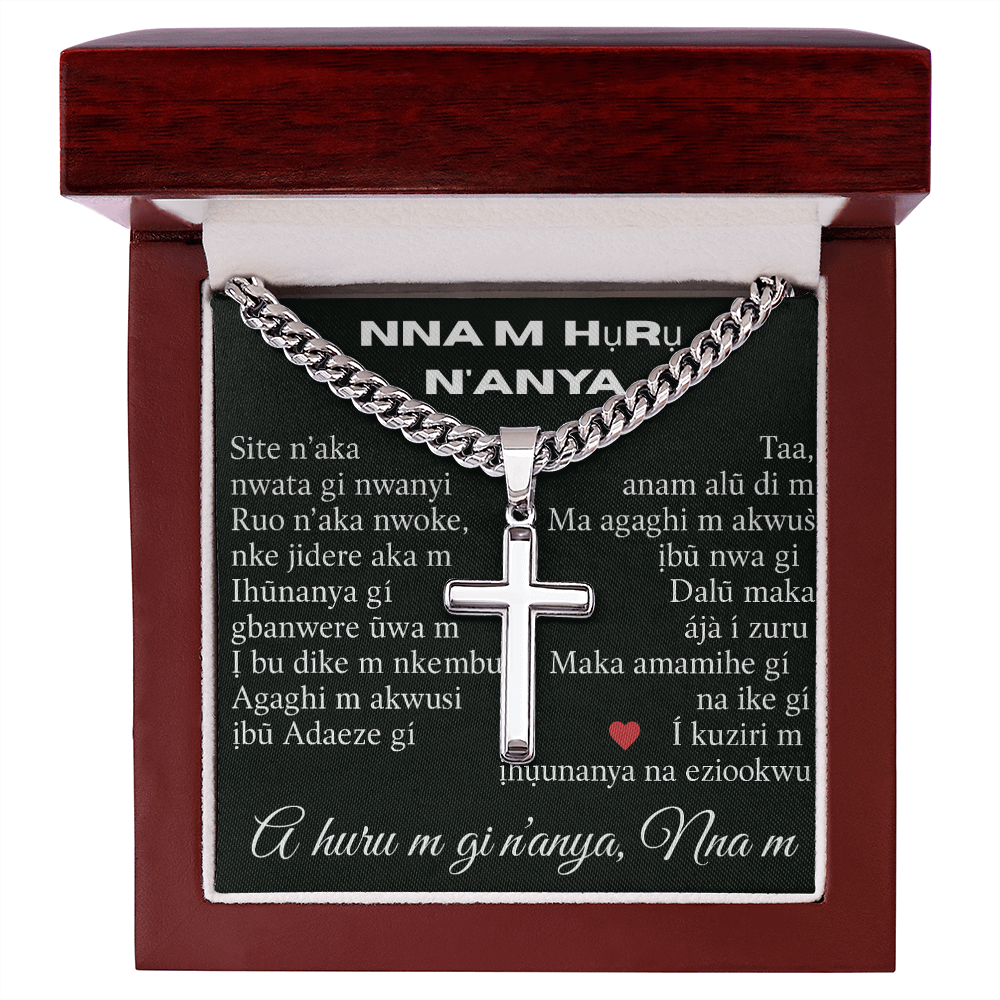 Patapata# Cuban Link Chain With Artisan Cross (AF)!!!