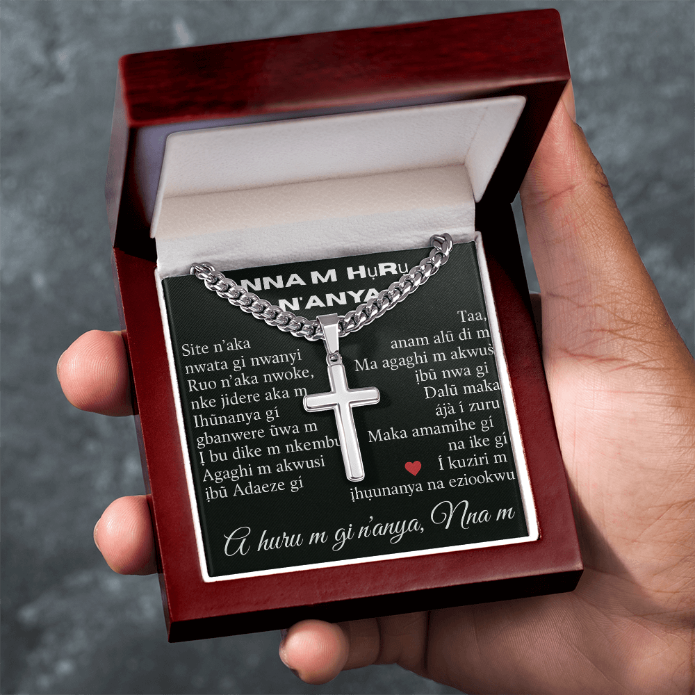 Patapata# Cuban Link Chain With Artisan Cross (AF)!!!