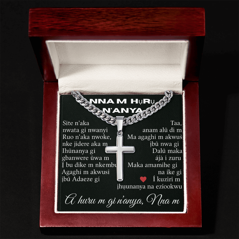 Patapata# Cuban Link Chain With Artisan Cross (AF)!!!