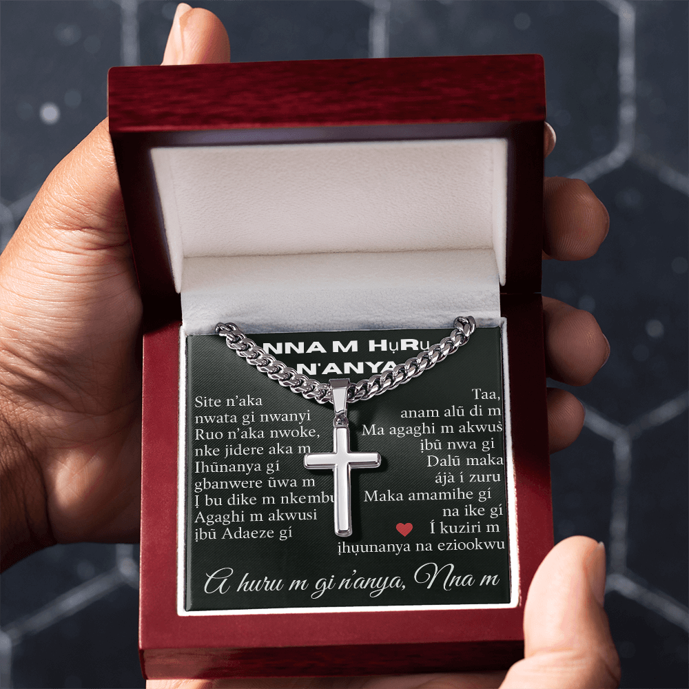 Patapata# Cuban Link Chain With Artisan Cross (AF)!!!