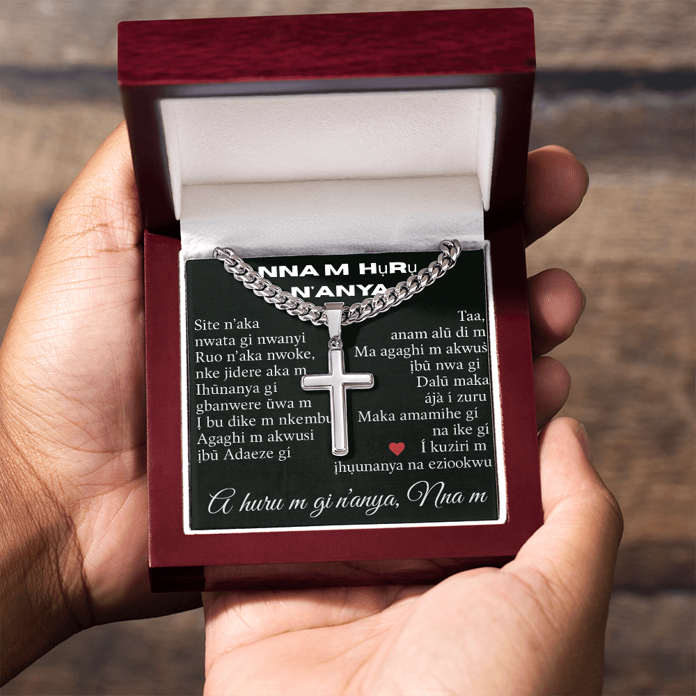 Patapata# Cuban Link Chain With Artisan Cross (AF)!!!