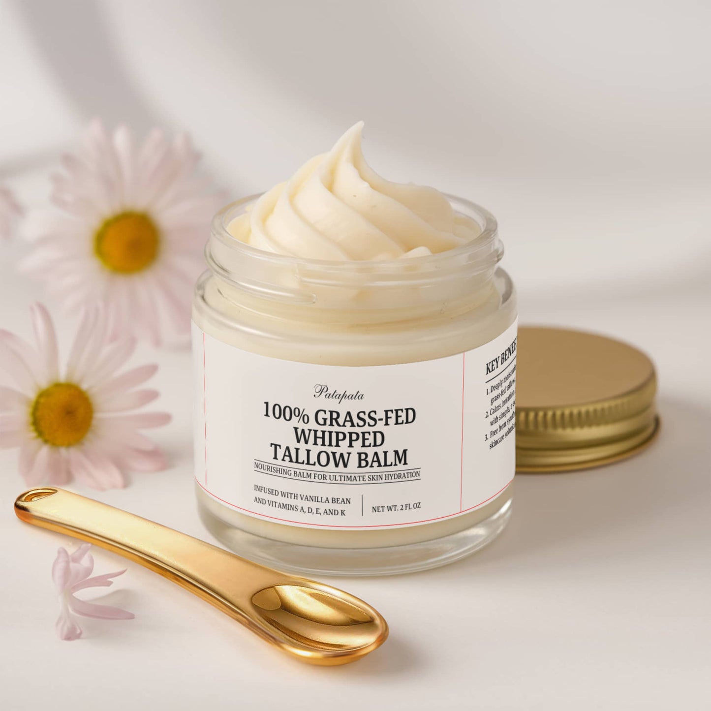 Patapata# ! Whipped Grass-Fed Tallow Balm with Vanilla Bean
