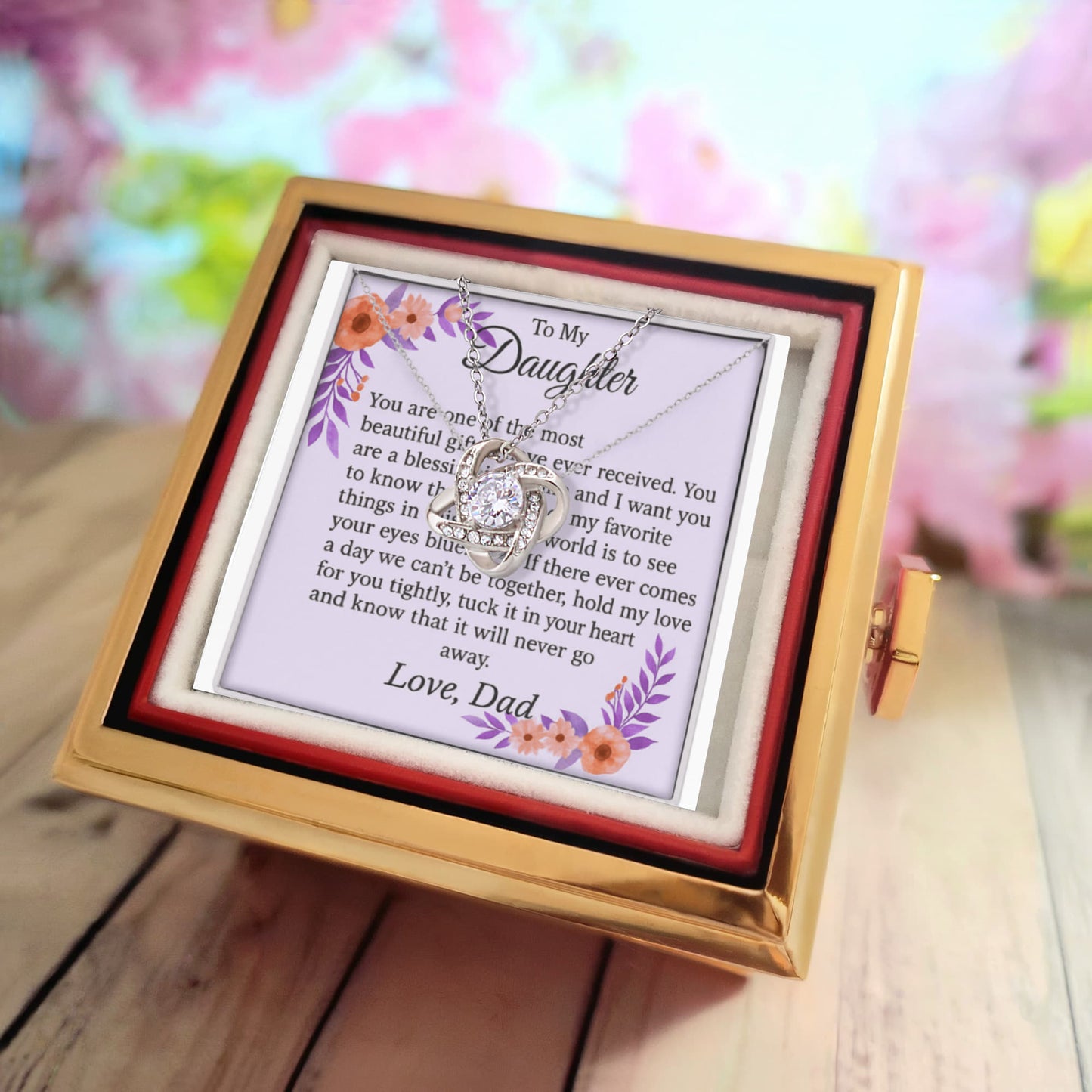 Patapata# ! Love Knot with Rotating Rose Gift Box 3
