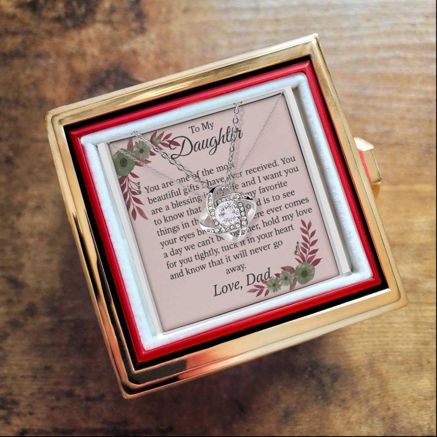 Patapata# ! Love Knot with Rotating Rose Gift Box 4
