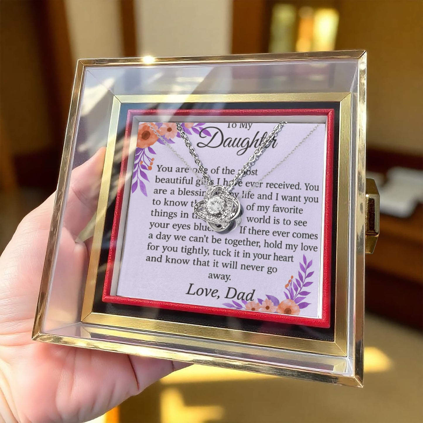 Patapata# ! Love Knot with Rotating Rose Gift Box 3